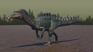 Ichthyovenator Animations  Prior extinction development [upl. by Craven349]