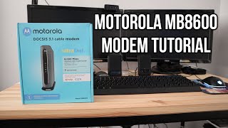 Motorola MB8600 Cable Modem Setup Tutorial [upl. by Adhern]