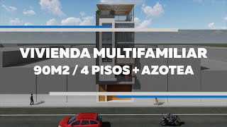 Casa multifamiliar de 4 pisos  azotea  90M2 [upl. by Remmos789]