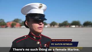 Marine Female Dress Blues [upl. by Aseeram]