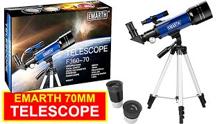 Telescope for Beginners Emarth 70mm Refracting Telescope [upl. by Leone]