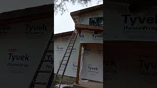 tyvek homewrap installation [upl. by Gnahk]