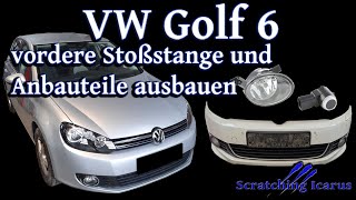 VW Golf 6 vordere Stoßstange und Anbauteile ausbauen  tauschen  Tutorial [upl. by Hedvig912]