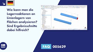 FAQ 005629  Wie kann man die Lagerreaktionen an Linienlagern von Flächen analysieren Sind Erge [upl. by Aneelehs28]