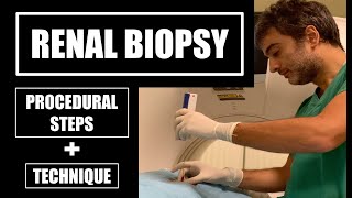 Renal biopsy procedure under CT guidance procedural steps and technique [upl. by Dibru]