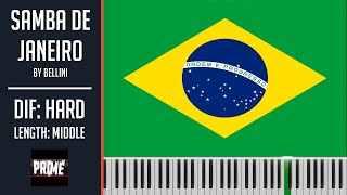 Samba De Janeiro  Brasil Theme  Piano Tutorial Hard [upl. by Osana]