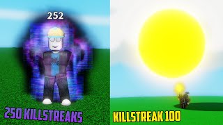 All KILLSTREAK Phases  Roblox Slap Battles [upl. by Ortensia]