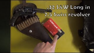 Ammunition Compatibility 32 SampW Long in 75mm Swiss Revolver [upl. by Bob]