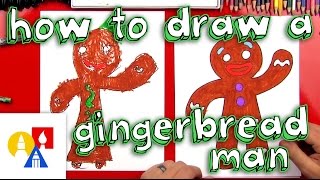 How To Draw A Gingerbread Man or Woman [upl. by Noimad]