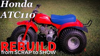 Honda ATC 110  Restoration and Engine Swap [upl. by Adleremse]