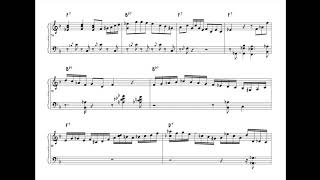 Oscar Peterson  Billies Bounce Transcription [upl. by Kacey]