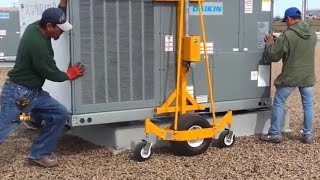 How to Move AC Units on Rooftops with ProLift  Save Money on Large Crane and Helicopter Rentals [upl. by Brnaby]