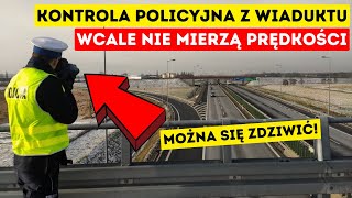 Kontrola policyjna z wiaduktów  prędkość to pikuś [upl. by Llennol585]