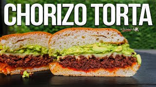 Mexican Chorizo Torta Sandwich  SAM THE COOKING GUY 4K [upl. by Litman713]