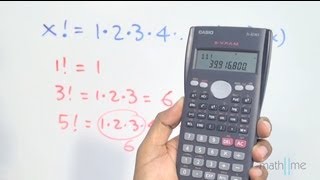 Número factorial en la calculadora científica [upl. by Ojybbob]