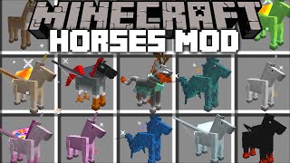 Minecraft UPGRADED HORSE MOD  RIDE UNICORNS AND POWERFUL HORSES  Minecraft Mods [upl. by Appleton11]