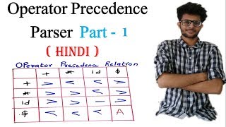 Operator Precedence Parser with Solved Example in Hindi  Part 1 Compiler Design Lectures for Gate [upl. by Narmak]