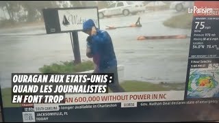 Ouragan aux EtatsUnis  quand les journalistes en font trop [upl. by Renate]