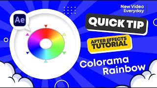 After Effects Tutorial  QUICK TIP  Colorama Rainbow [upl. by Ocirnor173]