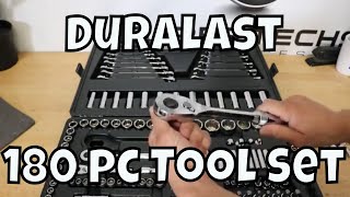 Duralast 180pc Mechanics Tool Set [upl. by Datnow]