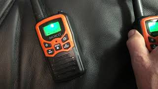 Moico Walkie Talkie Review Setup and Instructions [upl. by Crandale]