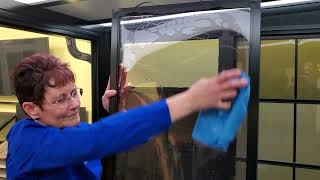 How to clean Sunspace WeatherMaster Vinyl 4 Track Window Systems [upl. by Gerita]