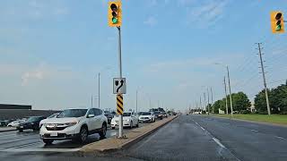 driving along Eglinton going to Tomken Rd in Toronto [upl. by Dulla]