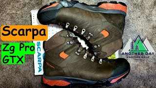 Scarpa Boots Review Mens Zg Pro GTX Walking Boots Unboxing [upl. by Yborian]