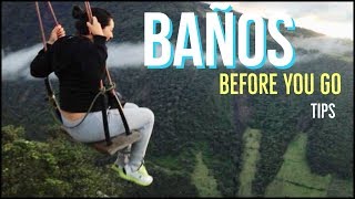 BANOS ECUADOR TIPS AND THING TO DO  How to travel to baños  Travel Guide [upl. by Suirauqram]