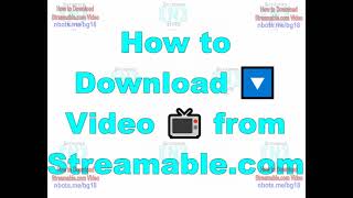 How to Download 🔽 a Video 📺 From Streamable downloadstreamablevideo [upl. by Helas]