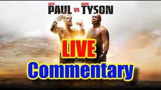 Jake Paul vs Mike Tyson  LIVE COMMENTARY [upl. by Haiasi4]