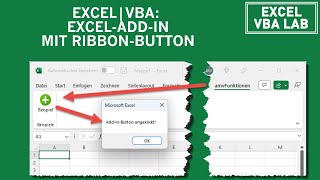 ExcelAddIn mit RibbonButton erstellen [upl. by Heid]