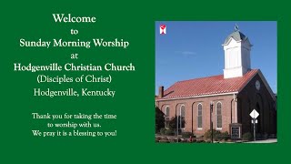 Sunday Morning Worship at Hodgenville Christian Church 102923 [upl. by Yaya757]