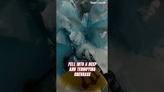 Skier Falls Into Crevasse [upl. by Aisan]