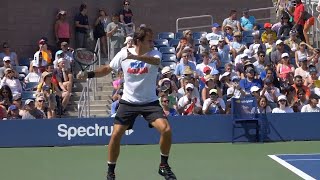 Roger Federer Forehand Slow Motion 2019  Side View TopTennisTrainingOfficial [upl. by Acinorev163]