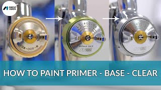 How to Paint Primer Base and Clear – Three stage application [upl. by Blight227]