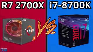 Ryzen 7 2700X vs Core i7 8700K  Full Performance Comparison [upl. by Jaine824]