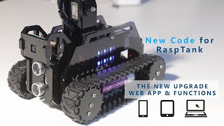 Adeept Raspberry Pi Robot Car RaspTank New Upgrade with WEB APP [upl. by Him]