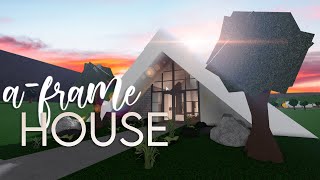 Bloxburg  AFrame House  50k  House Build [upl. by Yecac880]