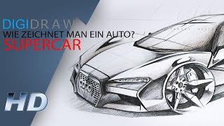 Wie zeichnet man ein Auto Supercar HD [upl. by Kieryt817]