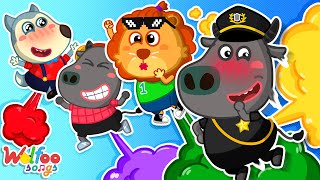 We Are a Gassy Poopy Team 😝💨 Funny Farting Song 🎶 Wolfoo Nursery Rhymes amp Kids Songs [upl. by Carvey]