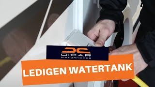 Dicar Tips De watertank van uw motorhome ledigen en vullen [upl. by Atreb]