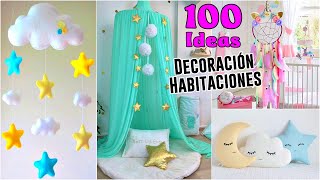 100 IDEAS PARA DECORAR LAS HABITACIONES  TE VAN A ENCANTAR  Decoración de Habitaciones [upl. by Gabler806]