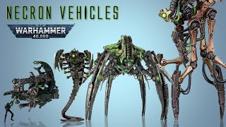 Necrons Ancient Combat WALKERS amp Vehicles  40k [upl. by Erotavlas]