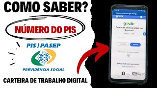 NÚMERO DE PIS NA CARTEIRA DIGITAL COMO SABER [upl. by Phip619]