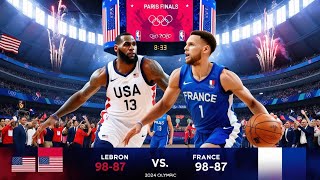 USA vs France  Olympics final basketball 2024l basketball match Olympics l [upl. by Kerns921]