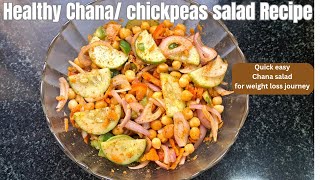 HOW TO MAKE CHICKPEA SALAD RECIPE  HEALTHY CHANA SALAD RECIPE [upl. by Feriga]