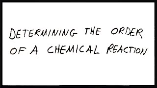 Determining the Order of a Reaction [upl. by Sofko]