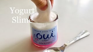 How to Make Yogurt Slime DIY SATISFYING SLIME ASMR [upl. by Einahpad]