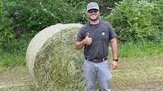 Hay Experiment On The Farm  Feeding Cattle With Hay Rings VS Unrolling Hay [upl. by Dranreb]